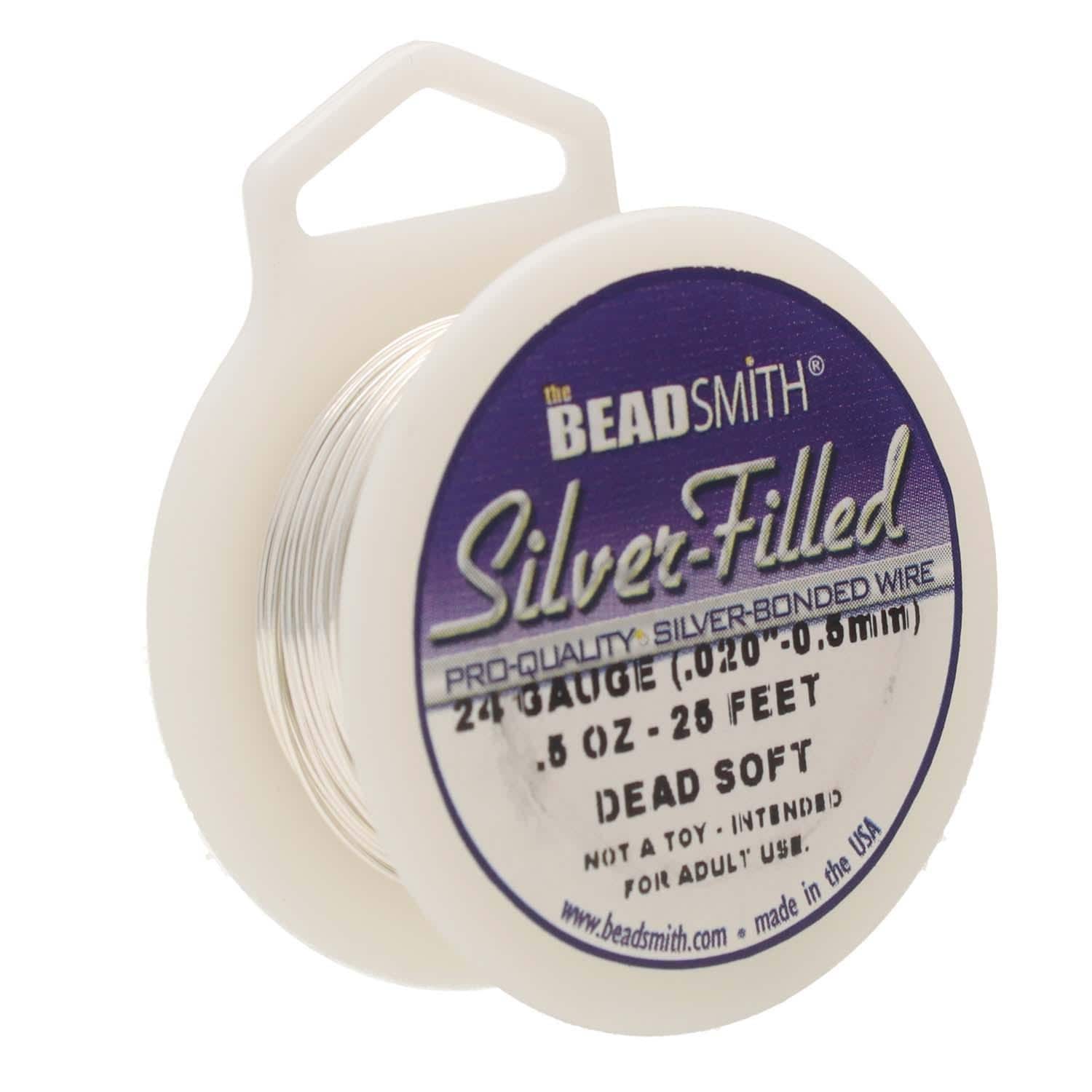 silver filled 1/2 oz dead soft 24ga 25ft -BeadSmith.com